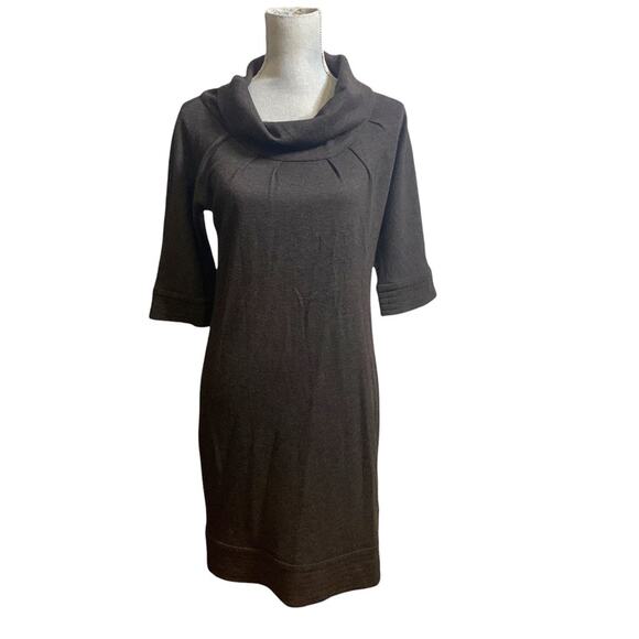 Yigal Azrouel Gray Wool Blend Cowl Neck Dress 2 - Picture 8 of 13
